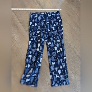 Comfy blue and white winter pajama pants